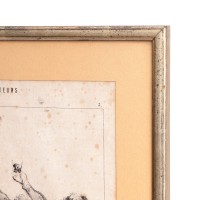 Litografia z cyklu LES BANQUETEURS. Honoré Daumier. Sygn. XIX w.